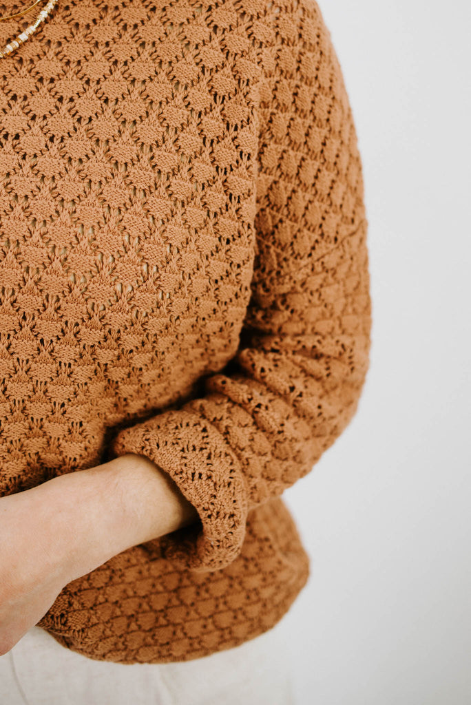 Final Feelings Crochet Knit Sweater