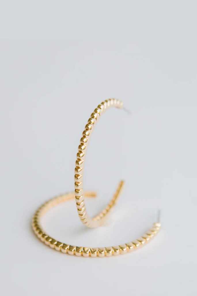 Frankie Textured Gold Hoops
