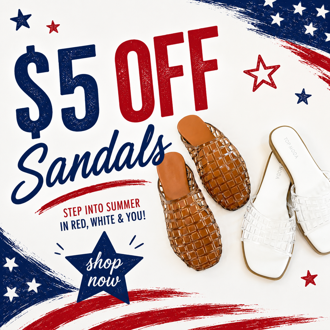 $5 OFF Sandals