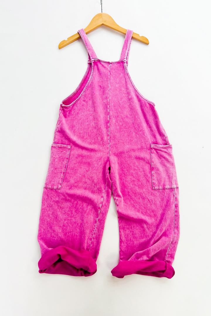 Girl's Mineral Wash Overalls
