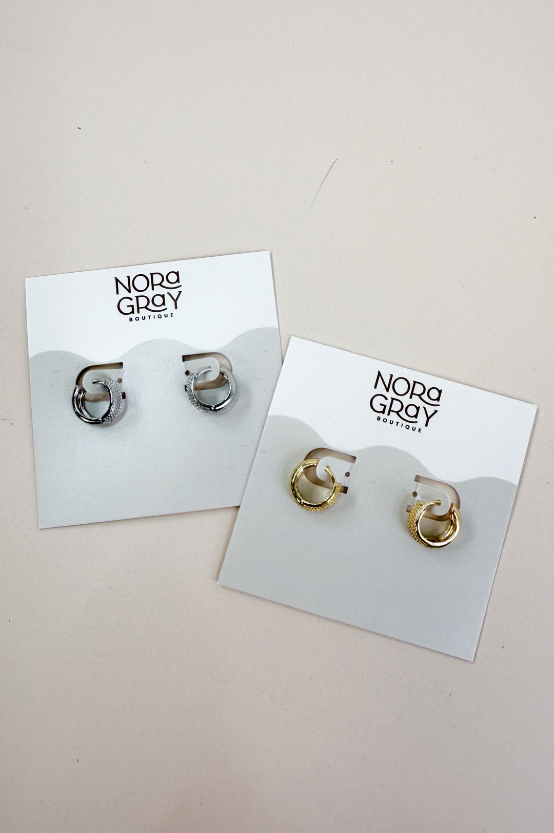 Petite Wide Gold or Rhodium Dipped Huggie Hoops