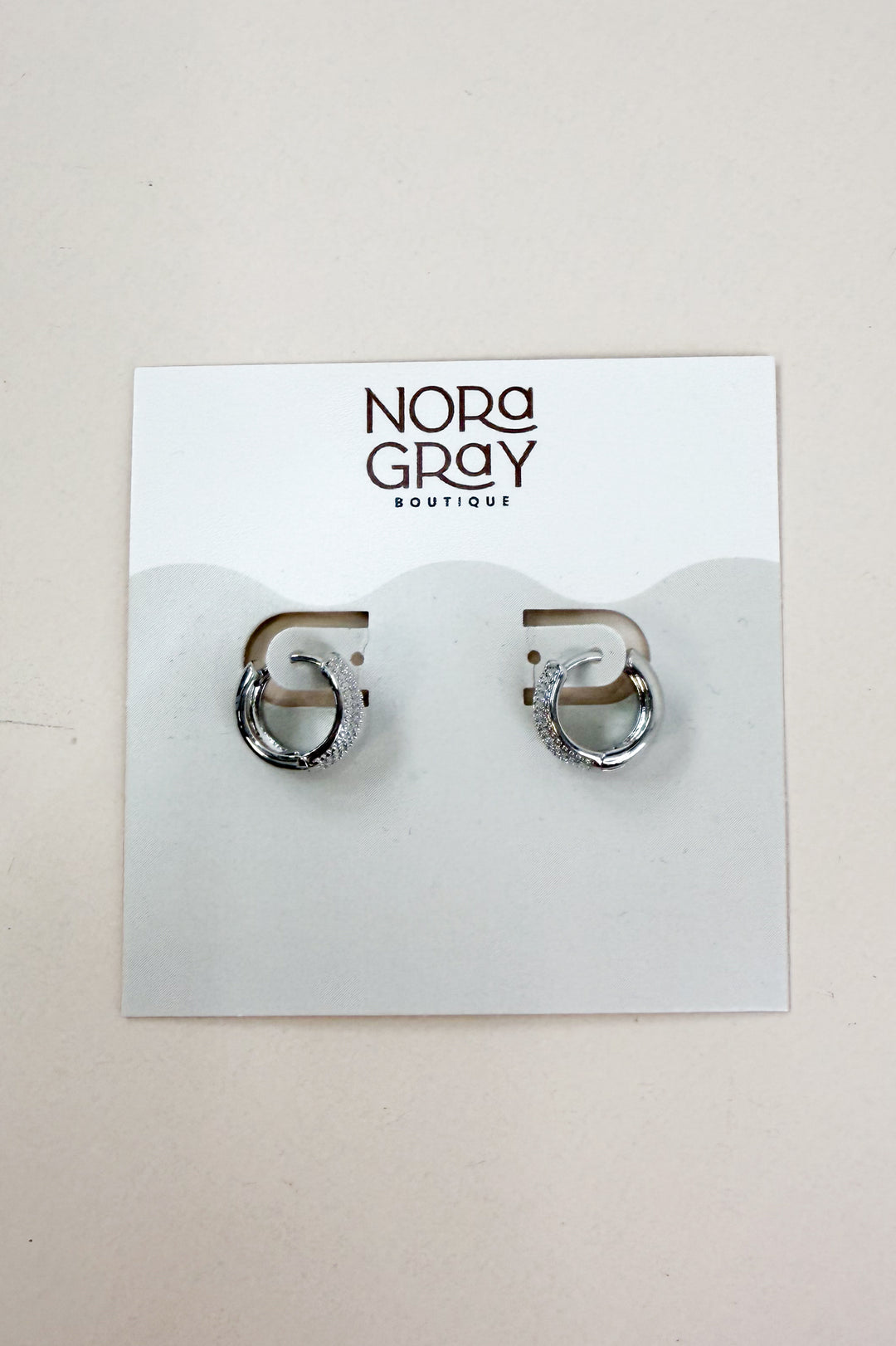 Petite Wide Gold or Rhodium Dipped Huggie Hoops