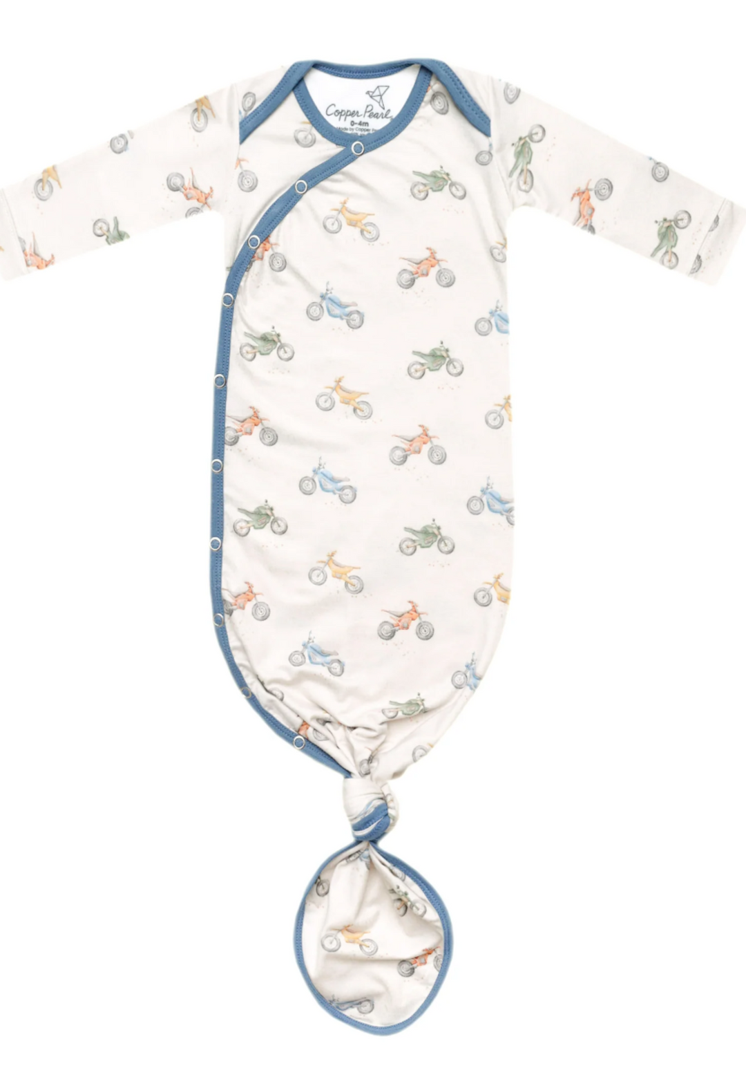 Ryder Newborn Knotted Gown | Copper Pearl