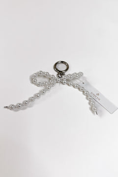 Pearl Bow Bag Charm