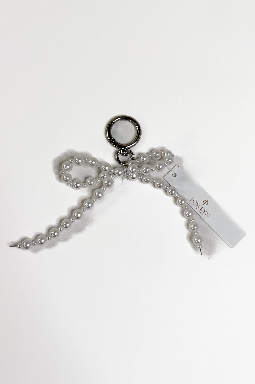 Pearl Bow Bag Charm