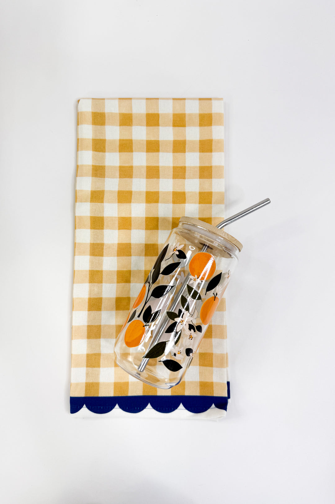 Sunshine Gingham Tea Towel