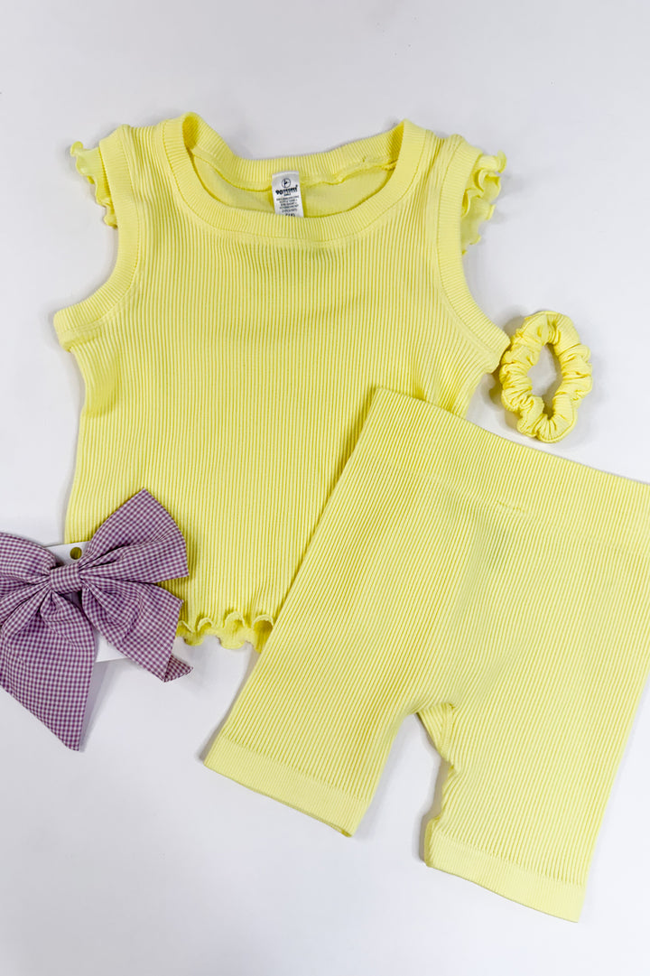 Sunny Days Girls Bike Short Set