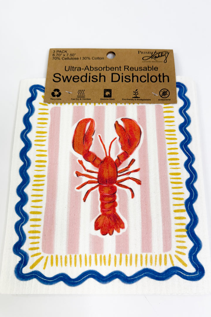 Italian Coastal Swedish Cloth Set of 3