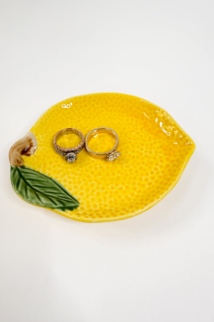 Sunny Lemon Trinket Plate