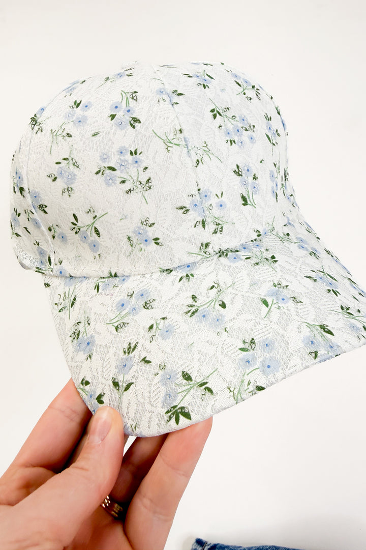 Bluebell Lace Floral Cap