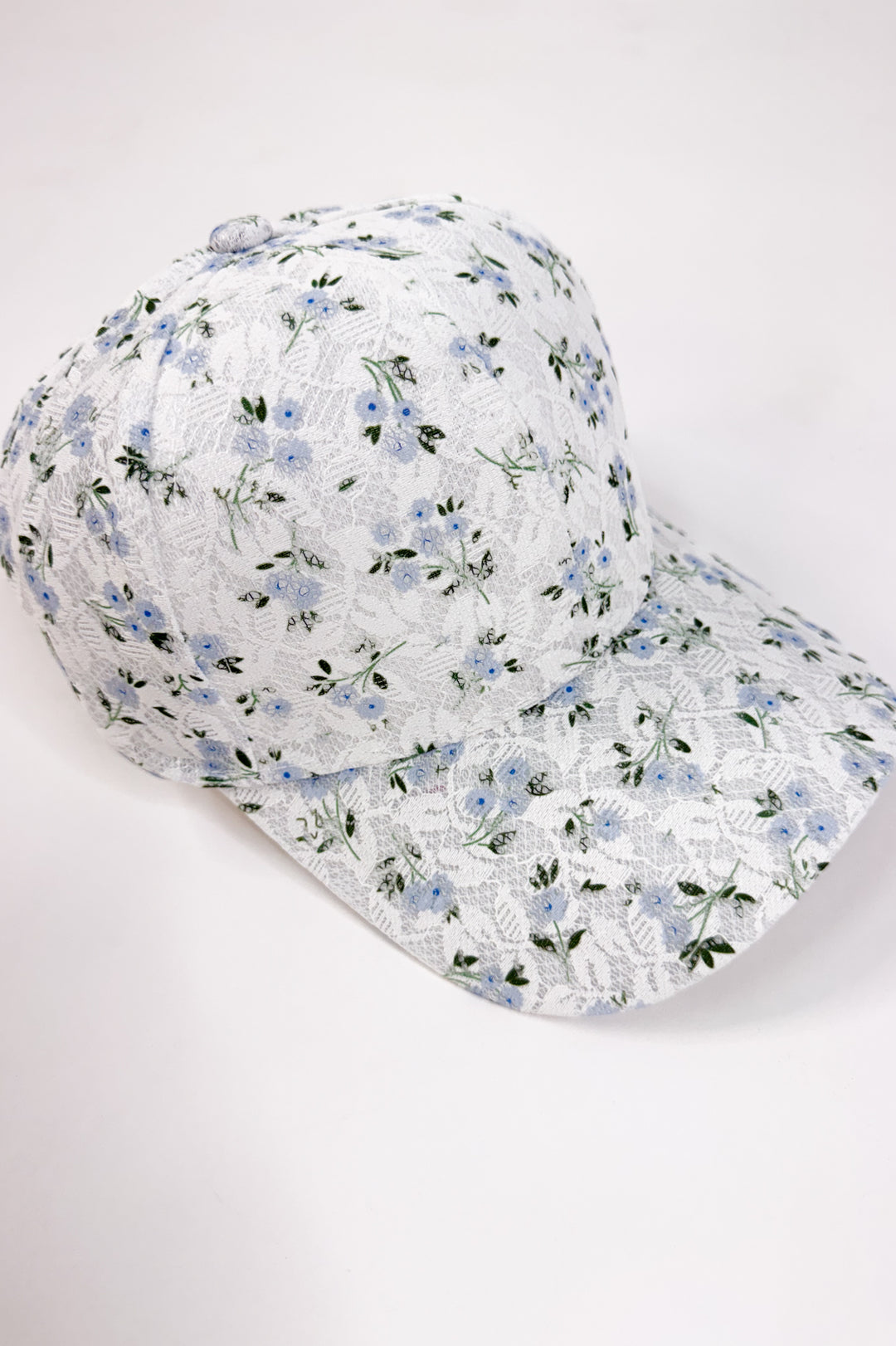 Bluebell Lace Floral Cap
