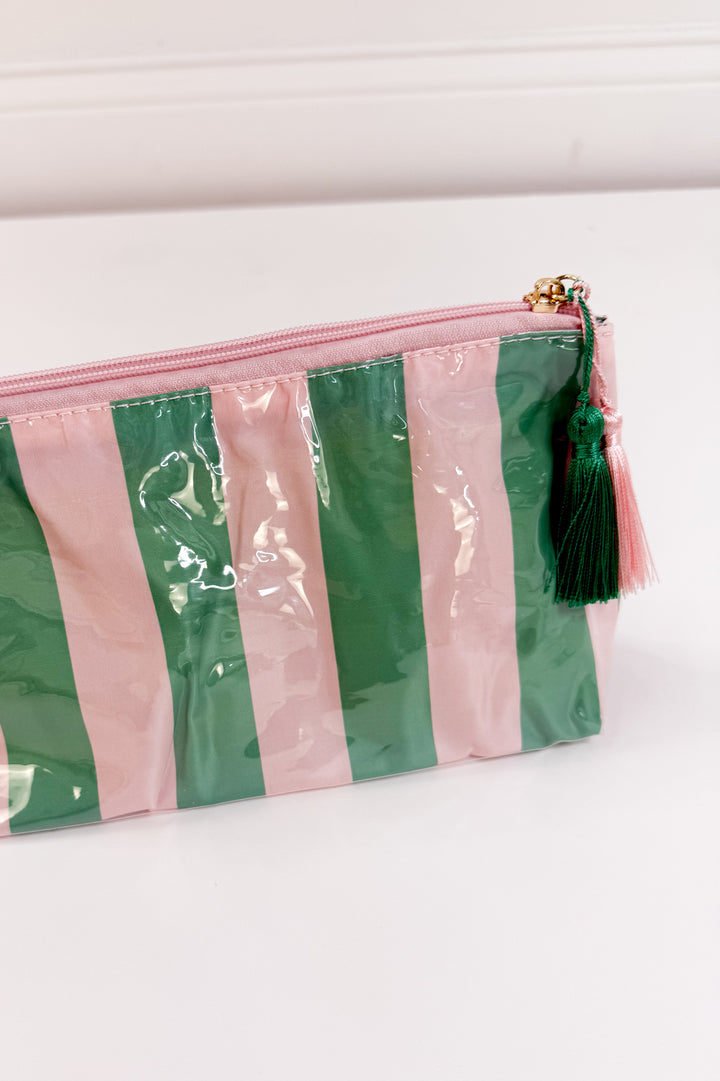 Cabana Stripe Cosmetic Bag Set