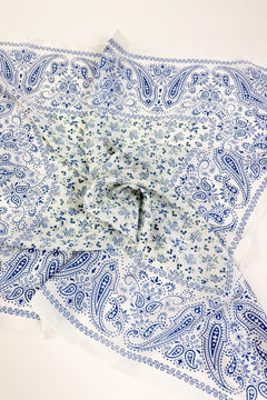 Bluebell Paisley Scarf