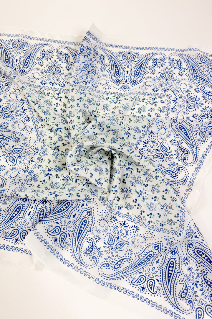 Bluebell Paisley Scarf