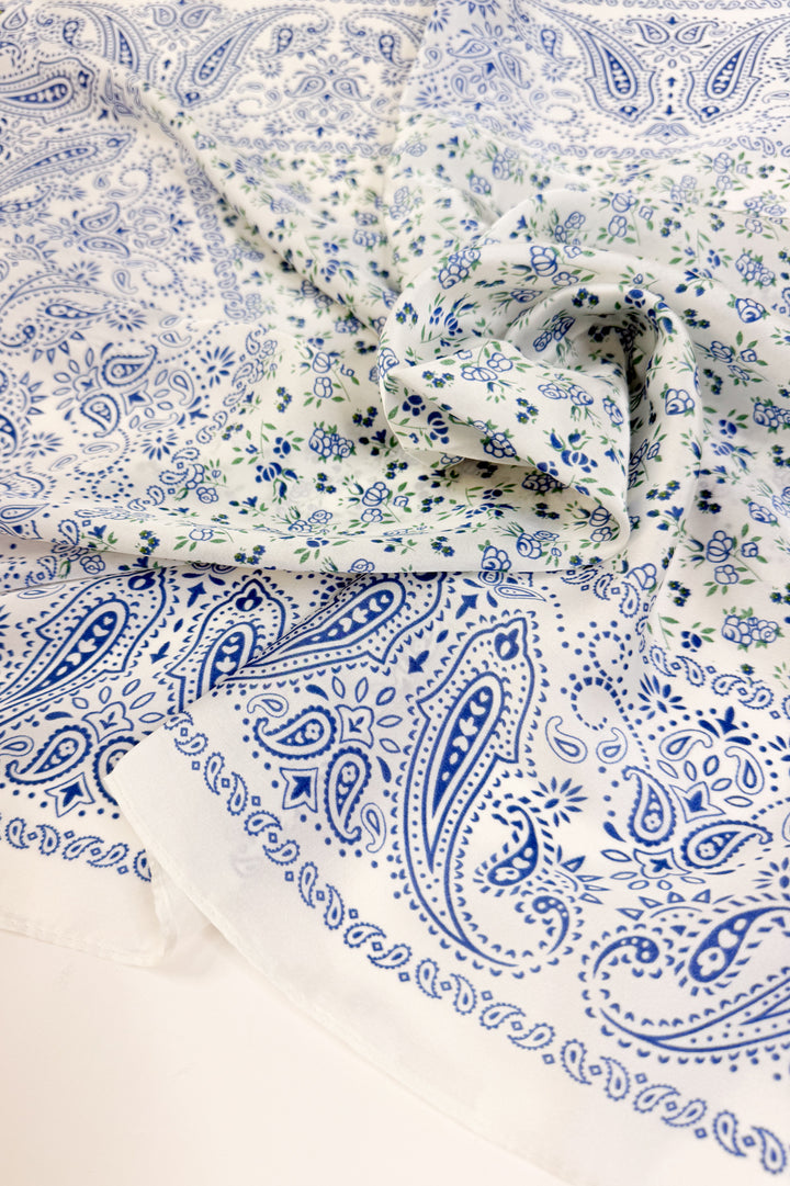 Bluebell Paisley Scarf