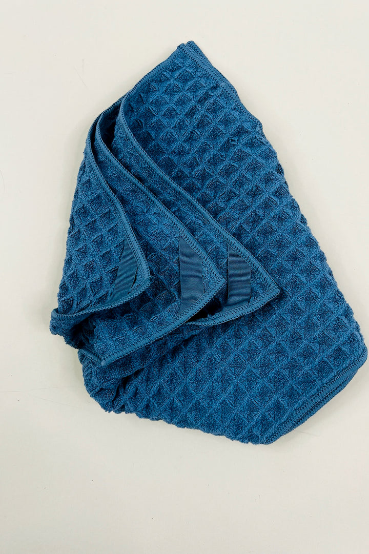 Midnight Blue Waffle Washcloth Set