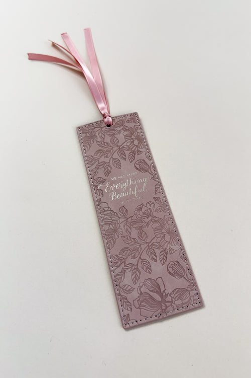 Faux Leather Bookmark | Ecclesiastes 3:11