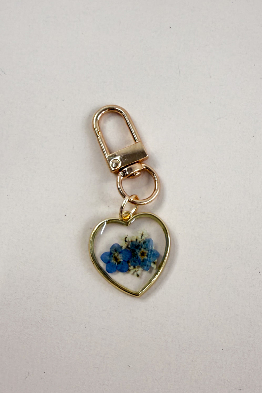 Pressed Dried Flower Bag Charm