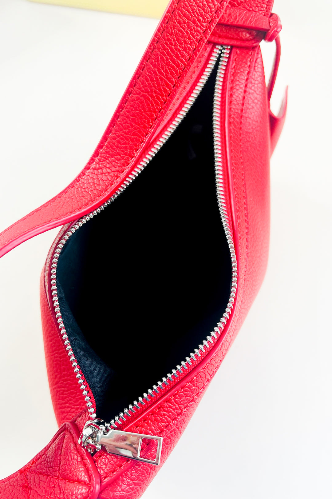 Microfiber Leather Shoulder Bag W/Accessory Pouch