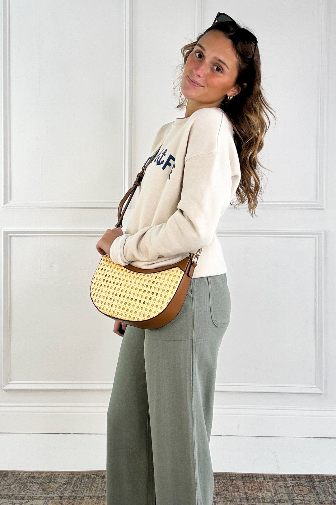 Linen Wide-Leg Ankle Length Pants
