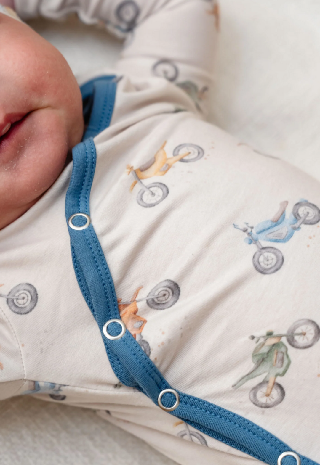 Ryder Newborn Knotted Gown | Copper Pearl