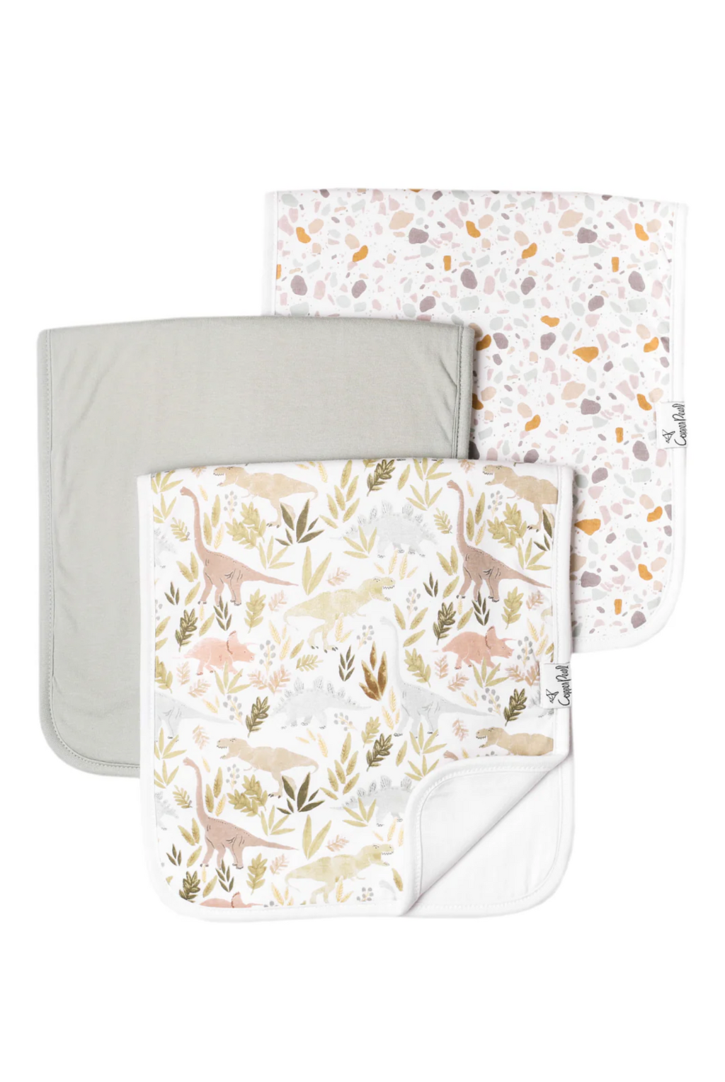 Rex Burp Cloth Set (3-Pack) | Copper Pearl