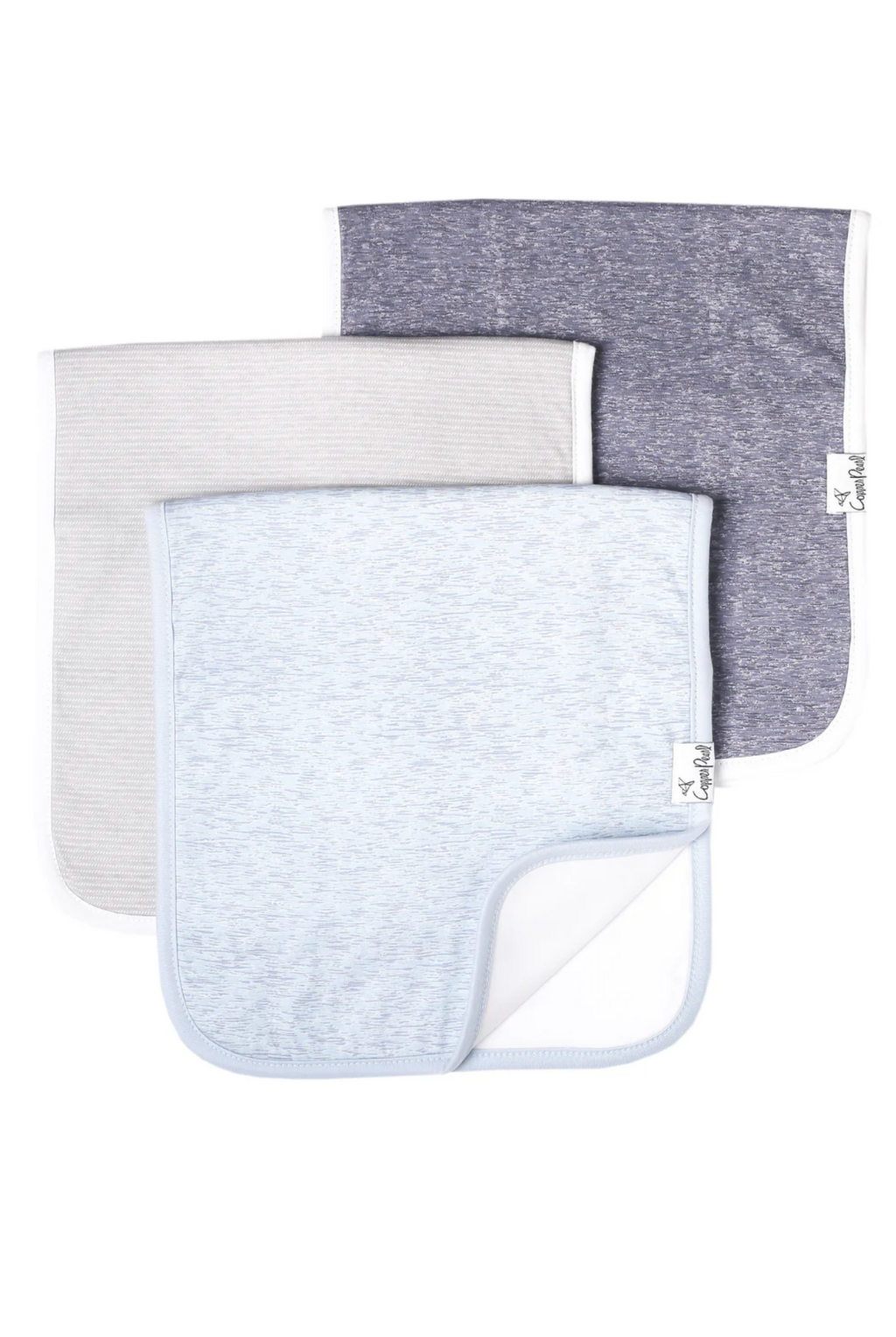 Lennon Burp Cloth Set (3-Pack) | Copper Pearl