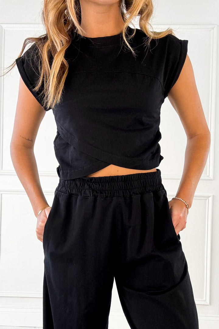 Cotton Lycra Crossover Set