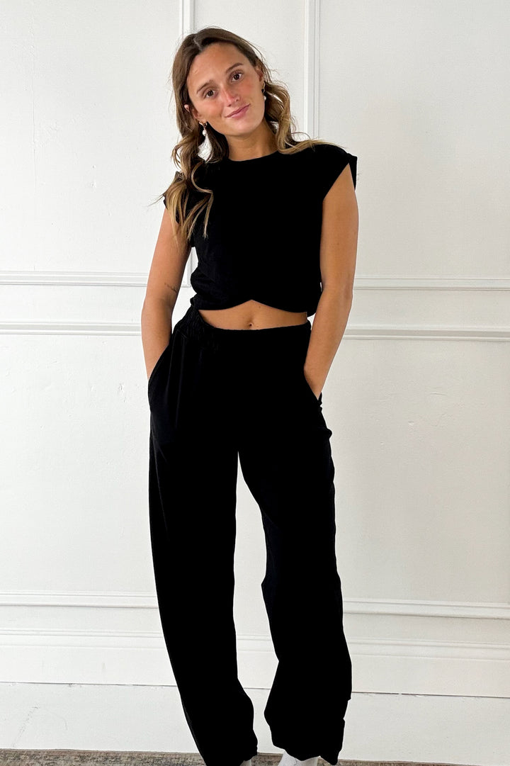 Cotton Lycra Crossover Set