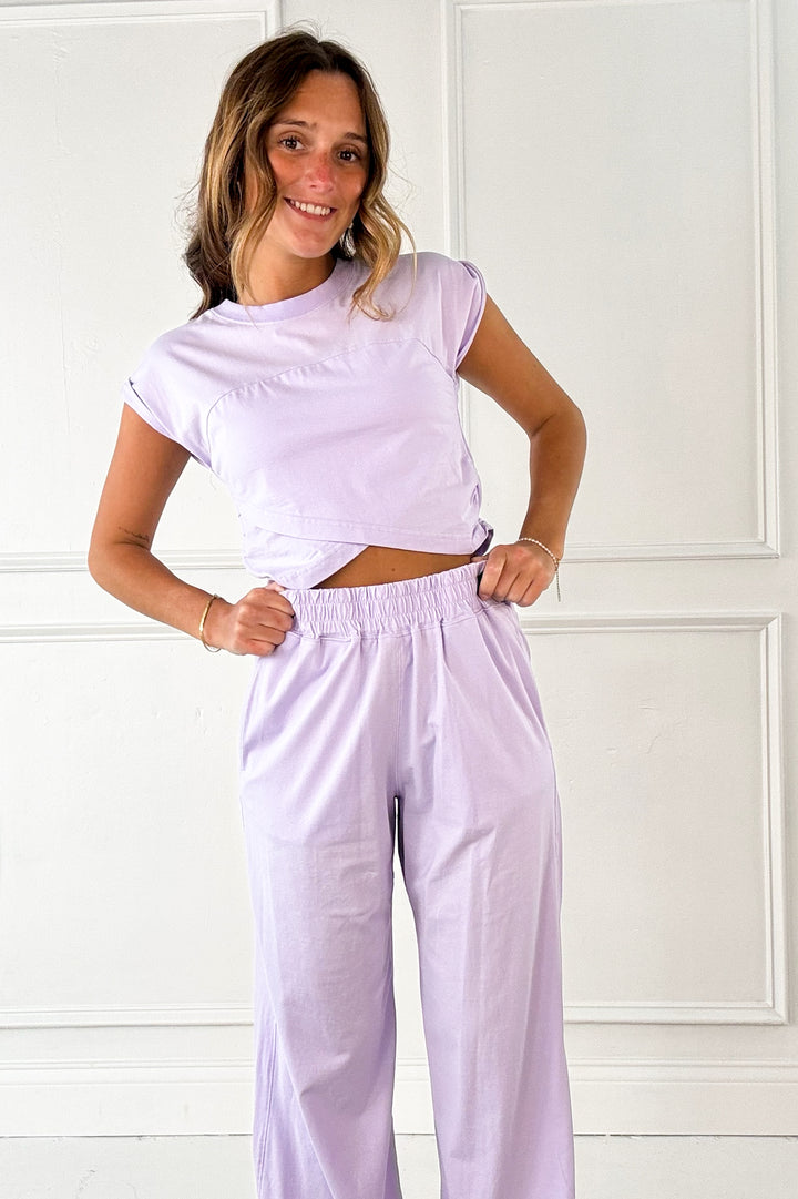 Cotton Lycra Crossover Set