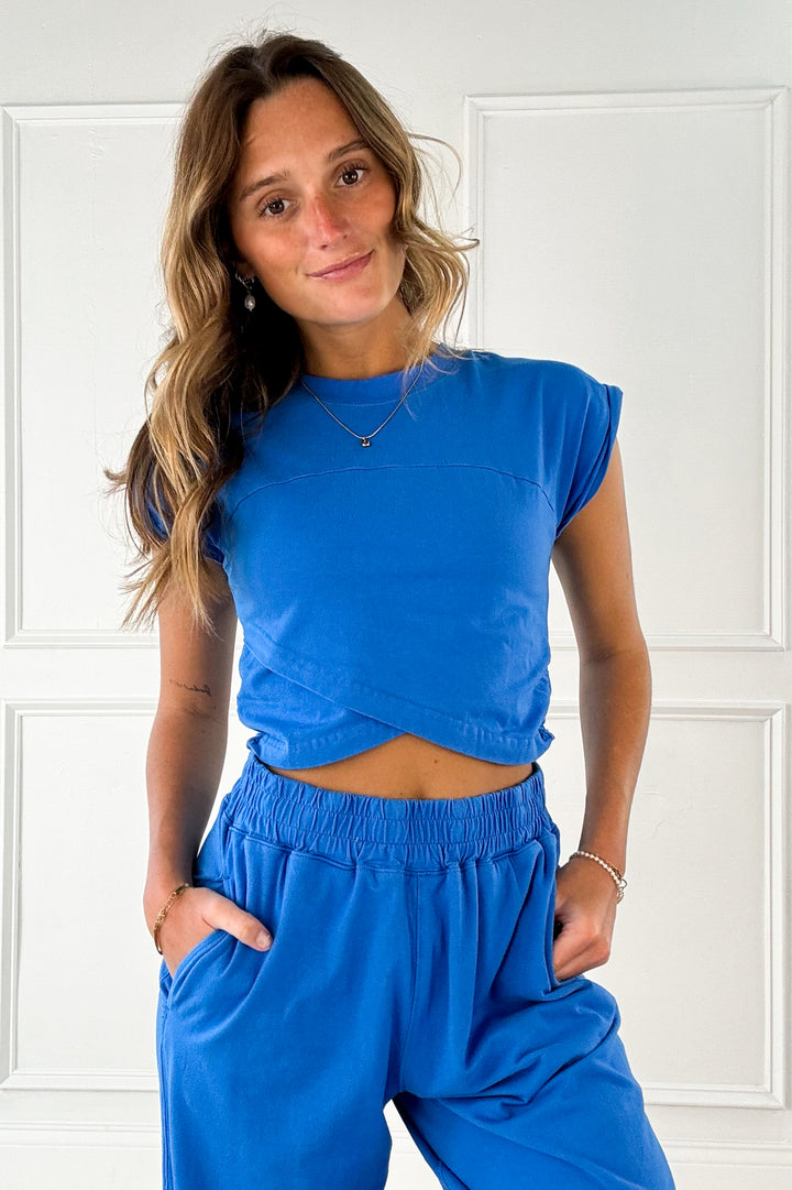 Cotton Lycra Crossover Set