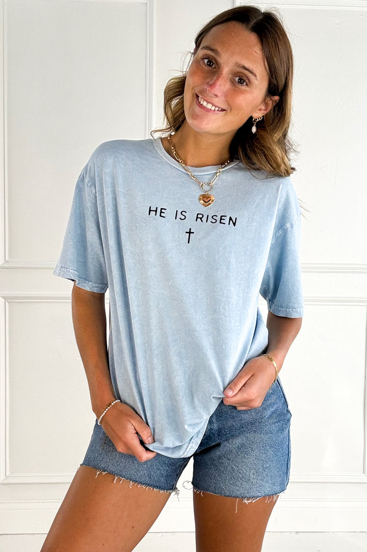 He is Risen Mineral Graphic Tee
