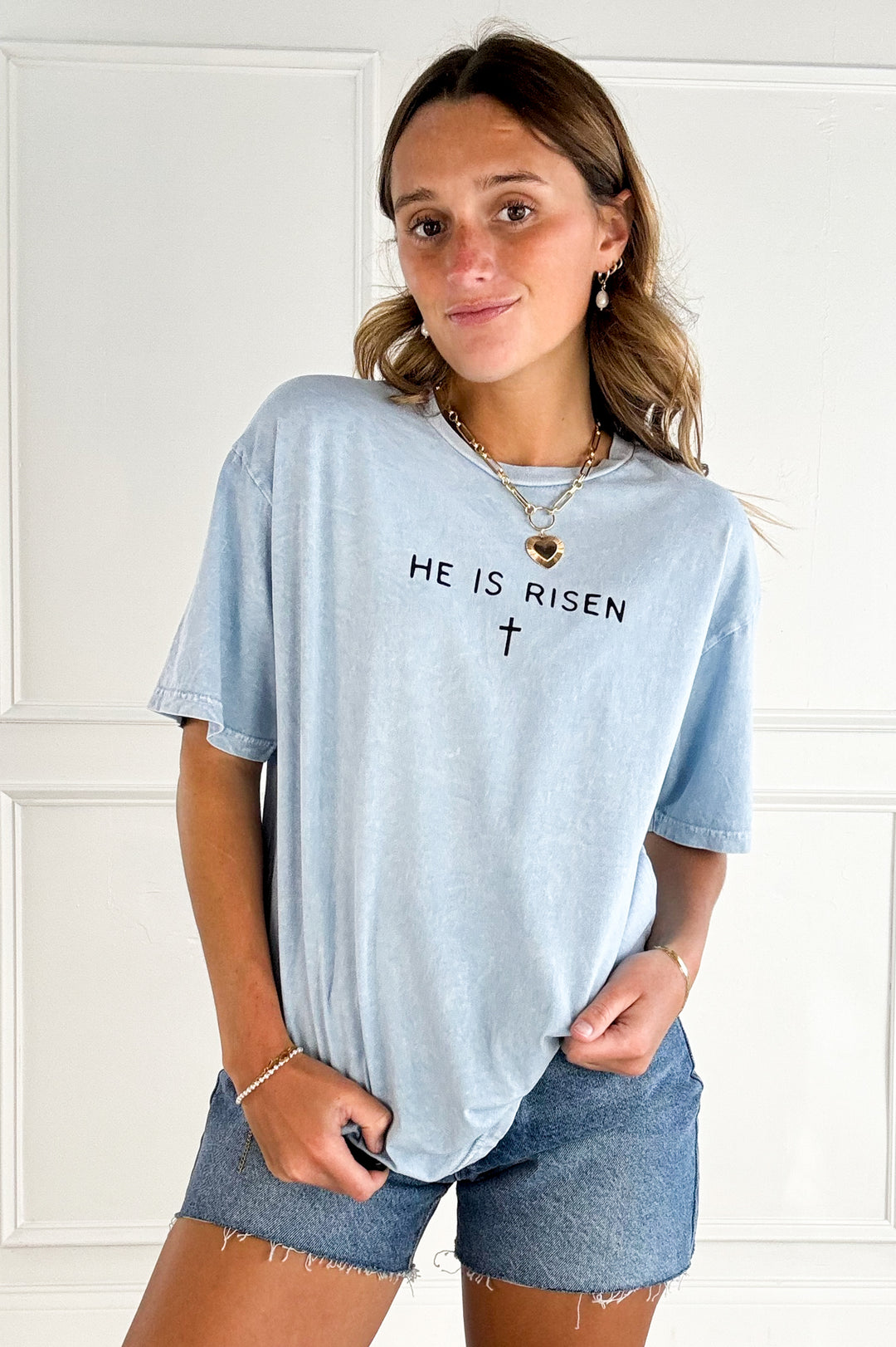 He is Risen Mineral Graphic Tee