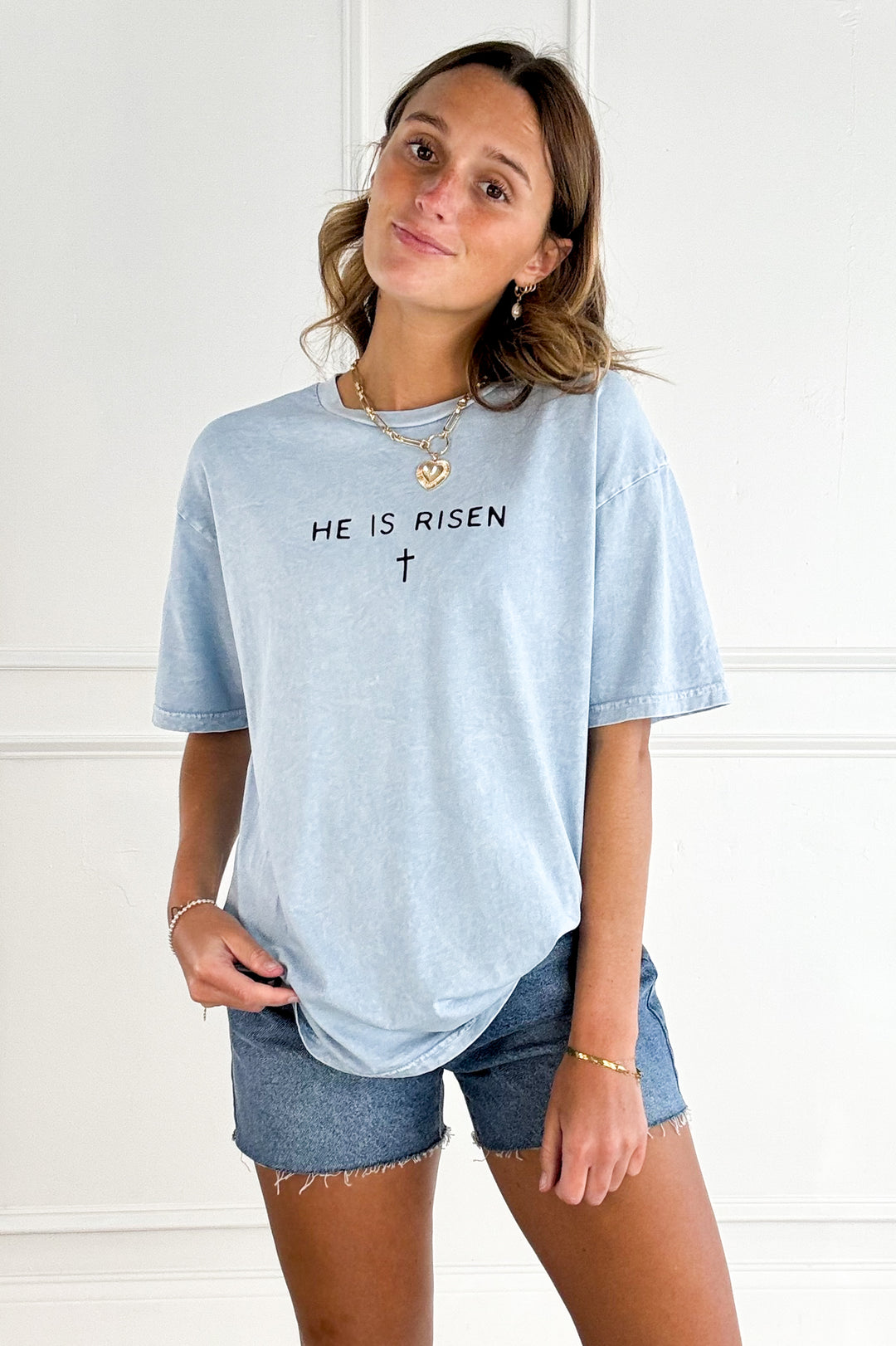 He is Risen Mineral Graphic Tee