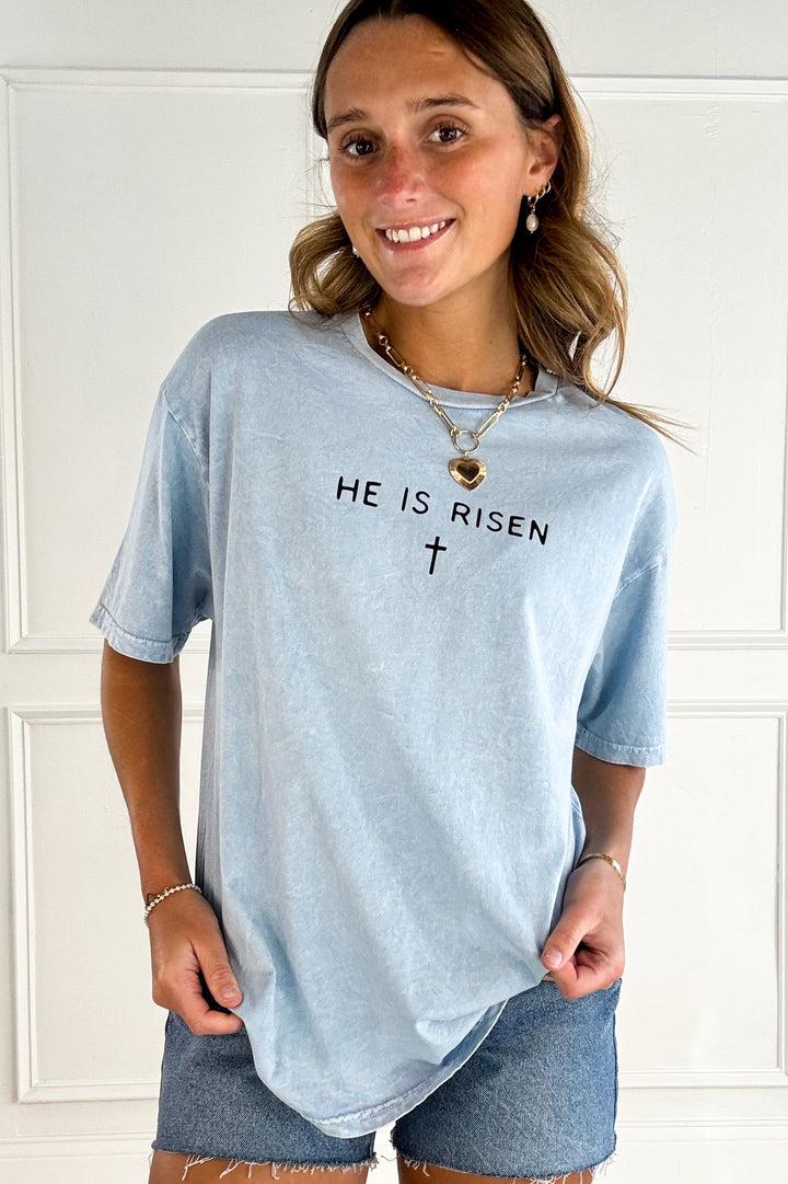 He is Risen Mineral Graphic Tee