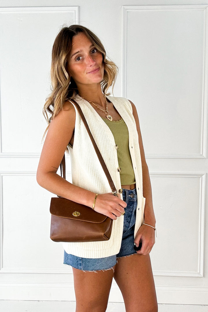 Button Down Sweater Vest