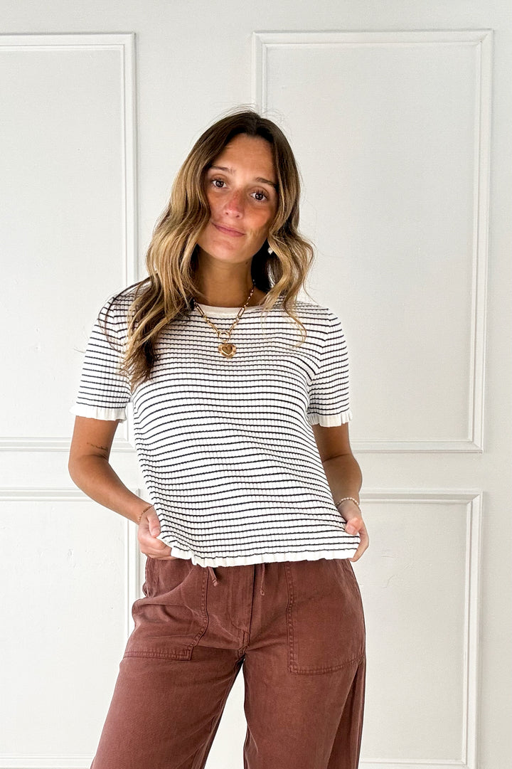 Tencel Linen Blend Barrel Tapered Pants