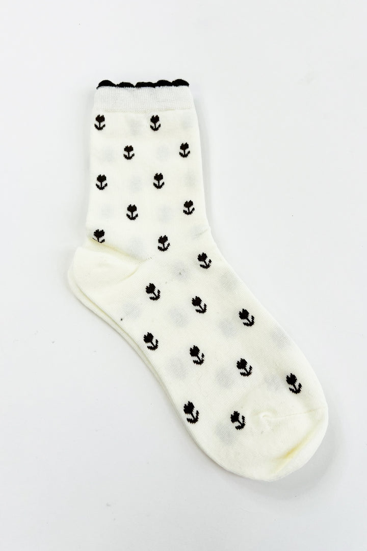 Floral Cotton Socks
