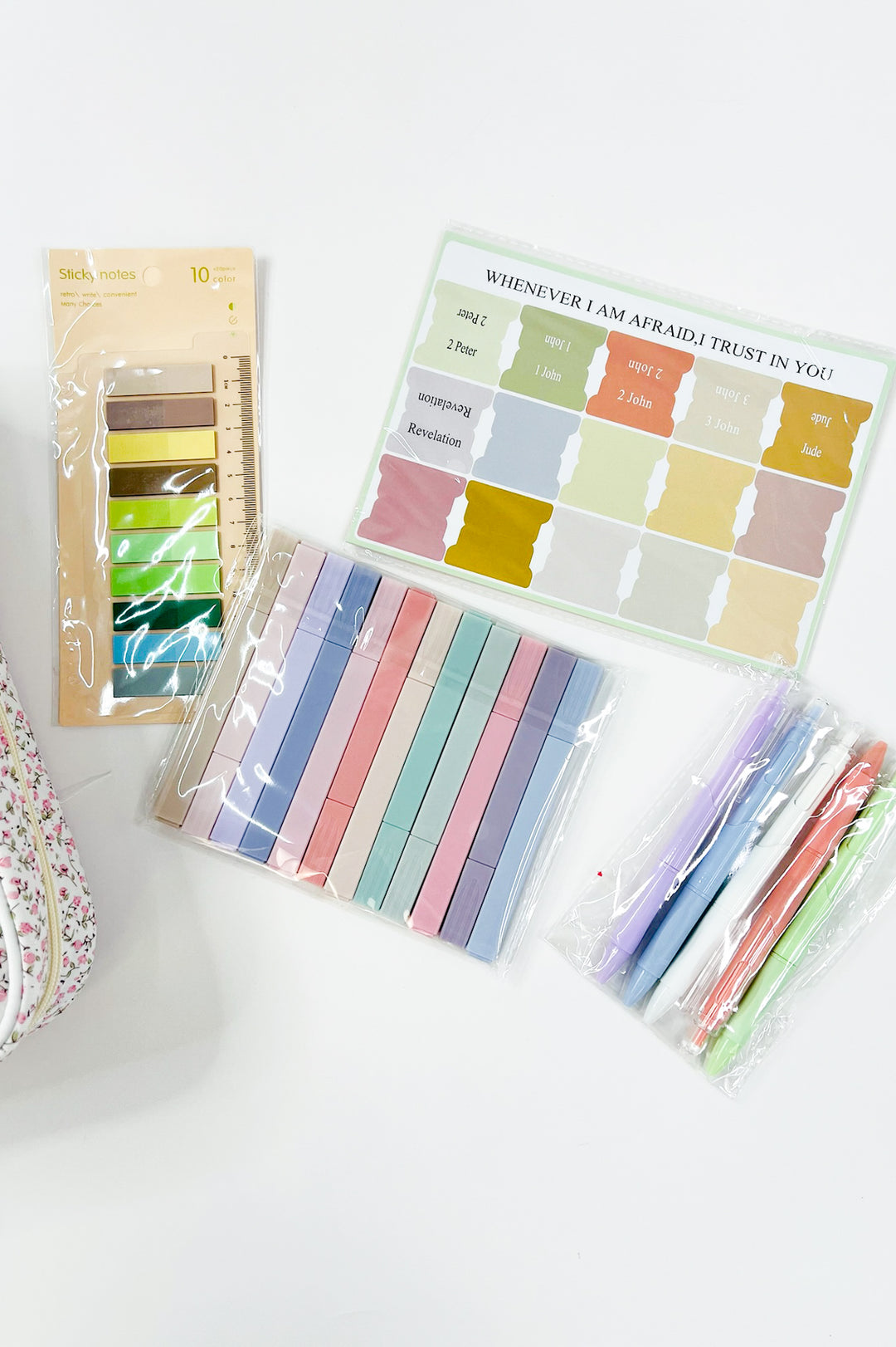 Naomi Pink Floral Print Bible Cover