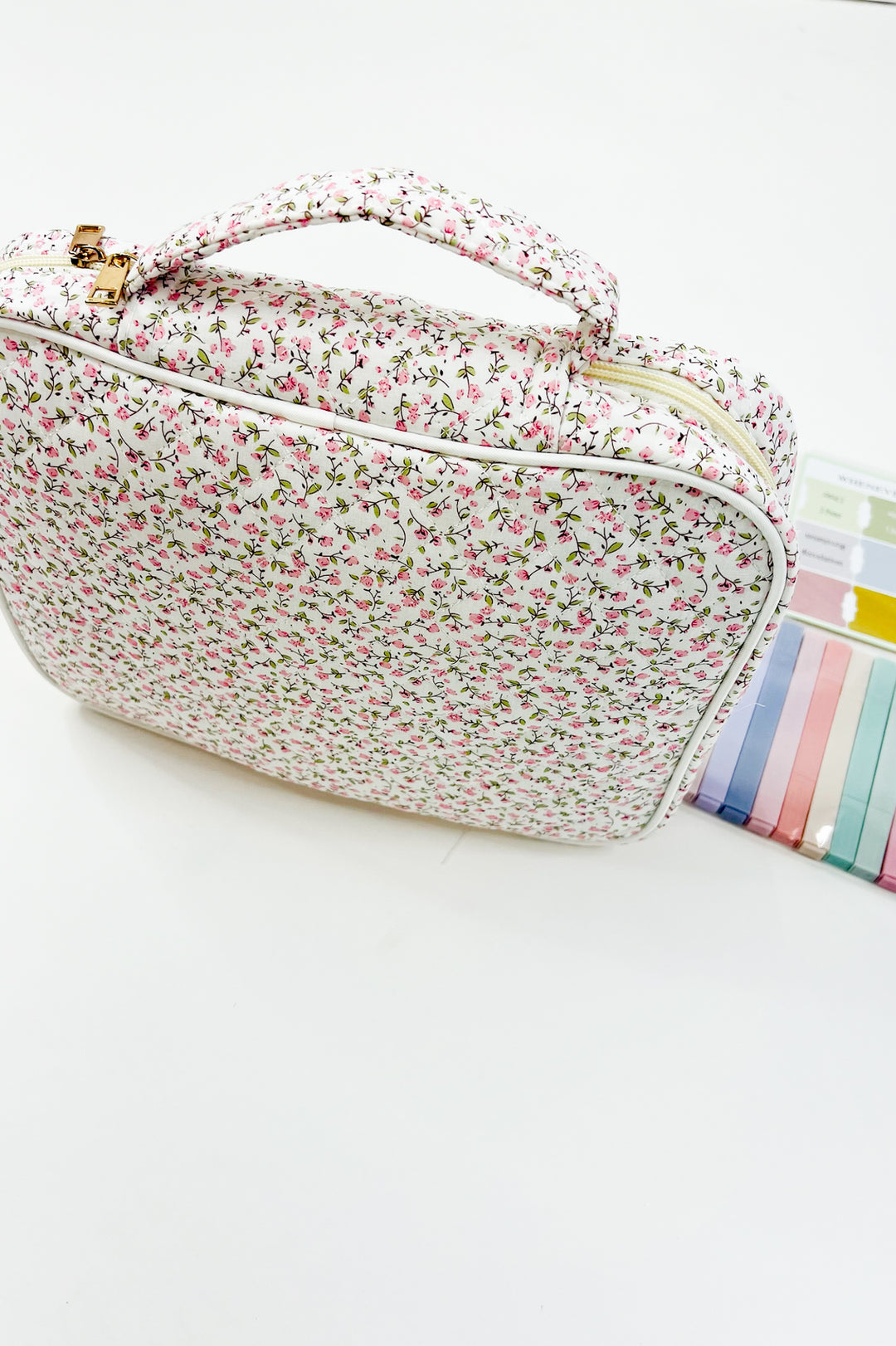 Naomi Pink Floral Print Bible Cover