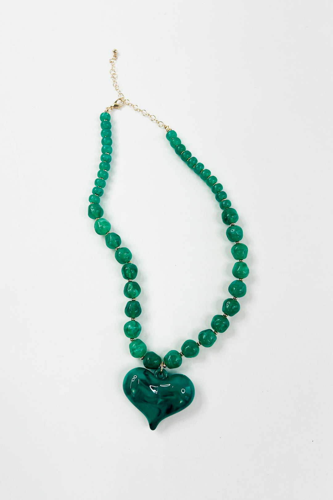 Handmade Chunky Beaded Heart Necklaces