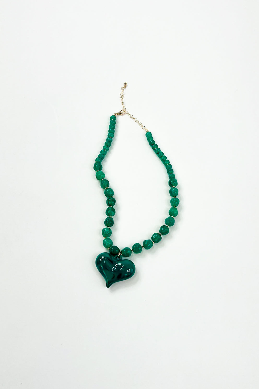 Handmade Chunky Beaded Heart Necklaces