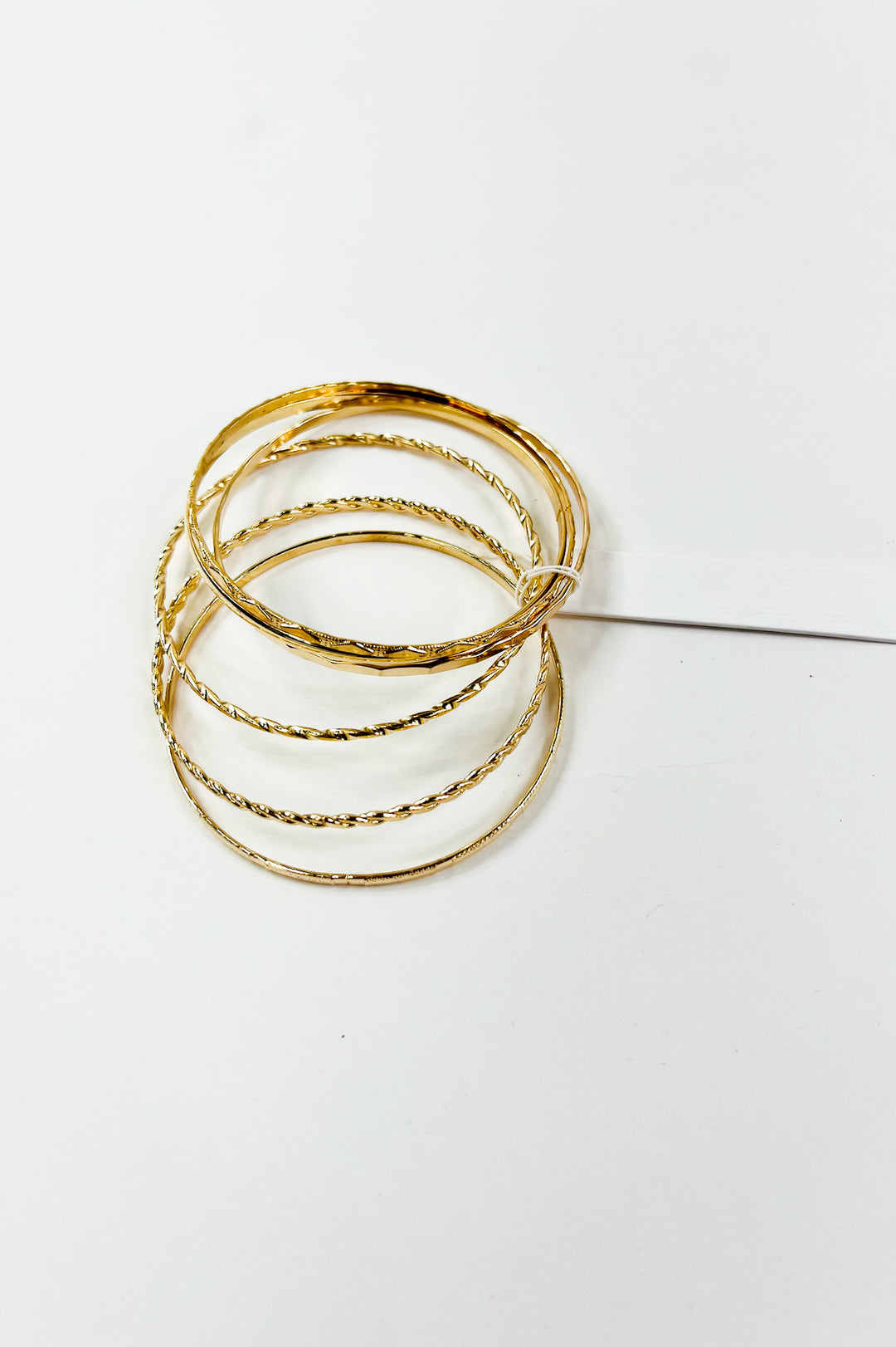 Gold Layered Bangle Set