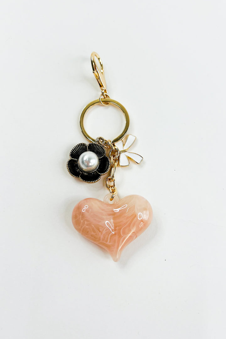 Heart Swirl Bag Charm