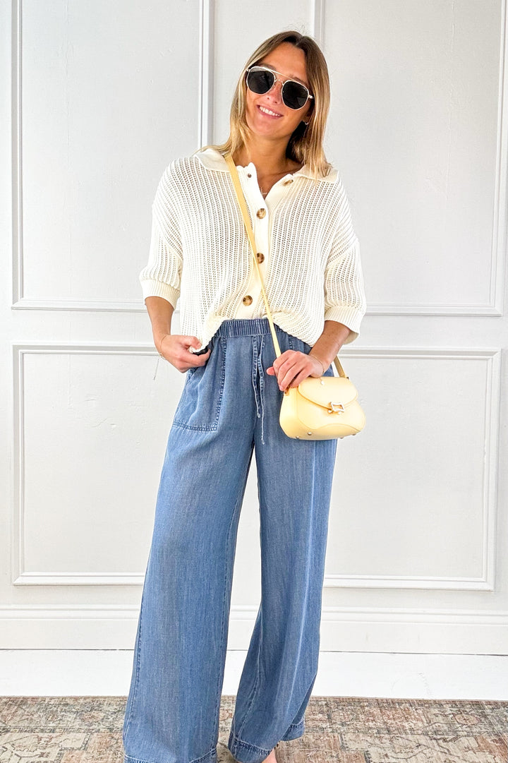 Fisherman Drop Shoulder Cardigan