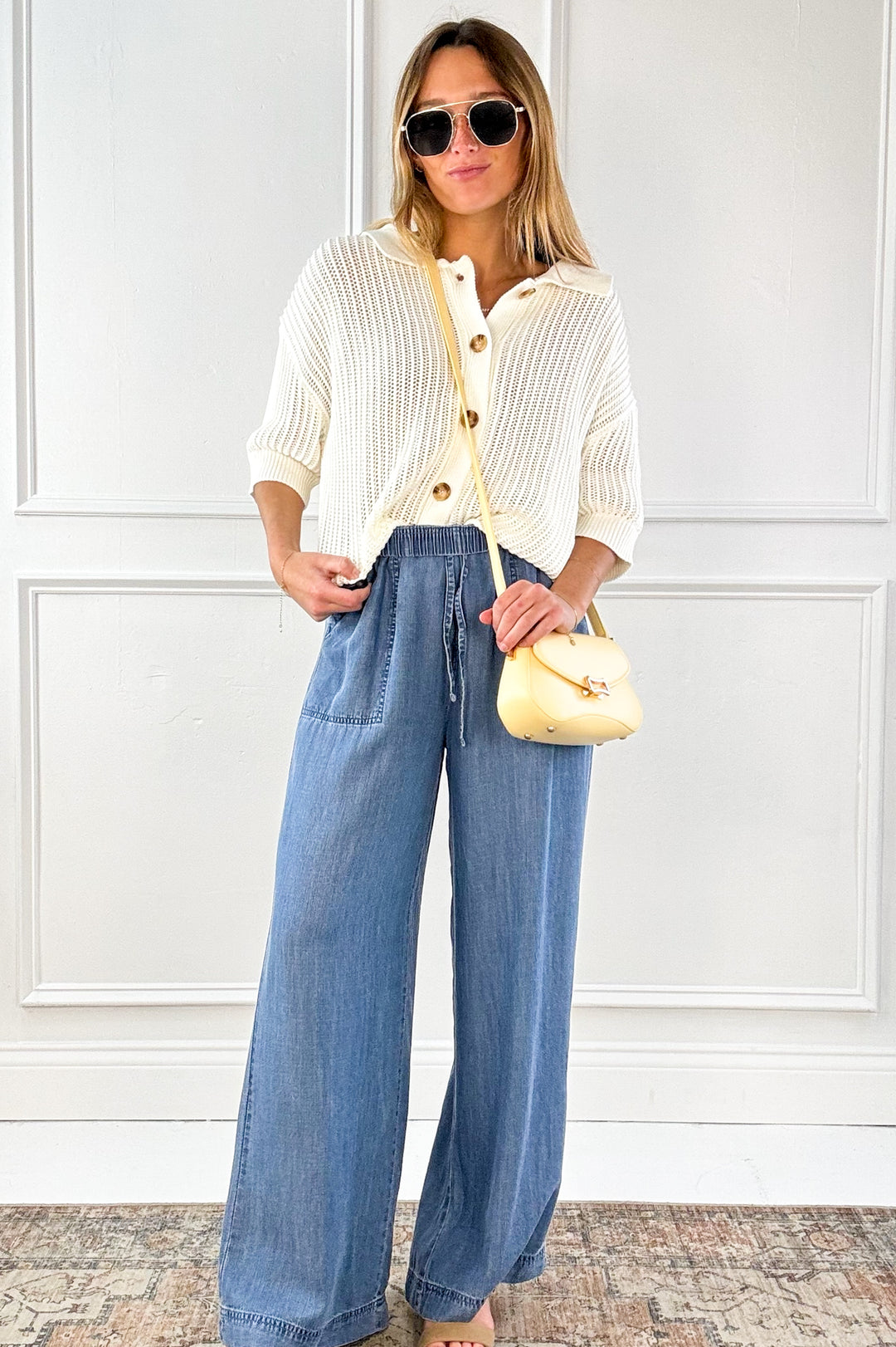 Fisherman Drop Shoulder Cardigan