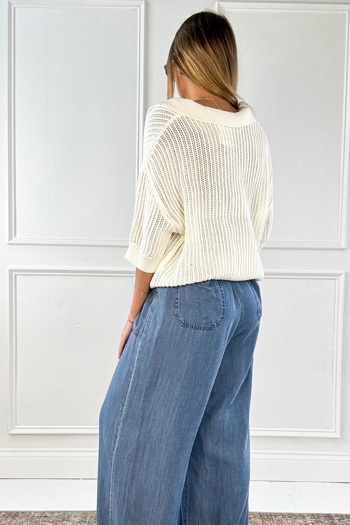 Fisherman Drop Shoulder Cardigan