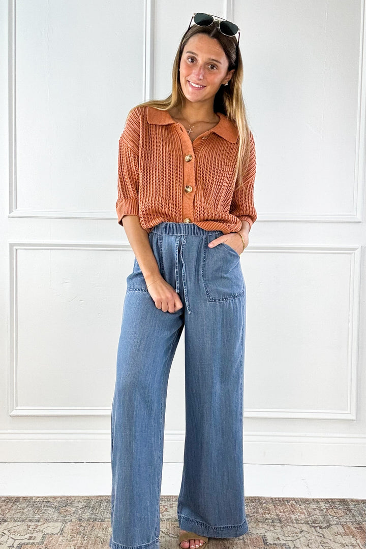 Fisherman Drop Shoulder Cardigan