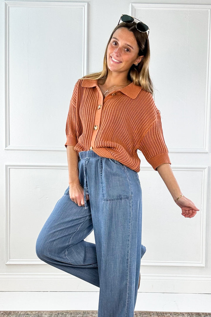 Fisherman Drop Shoulder Cardigan