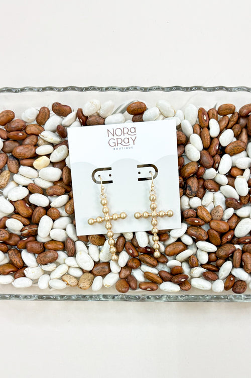 Bubble Cross Earrings